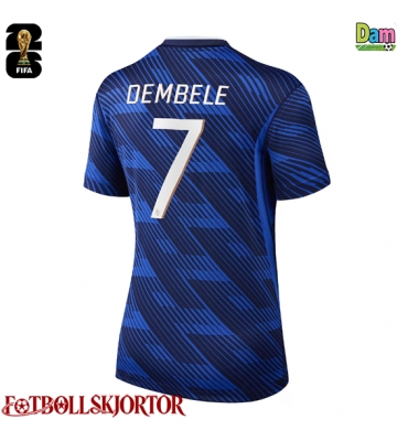 Frankrike Ousmane Dembele #7 Hemmatröja Dam VM 2026 Kortärmad